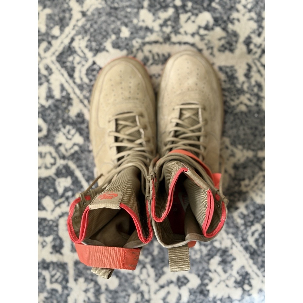 Nike SF Air Force 1 Rush Coral Khaki Boots Men's Size 10 - Picture 6 of 10
